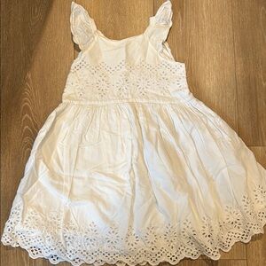 White Eyelet Kids Dress